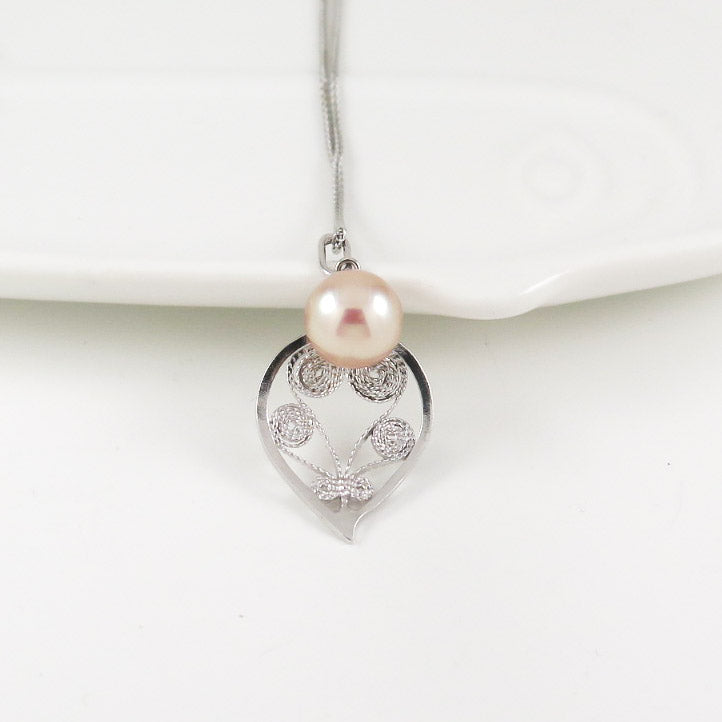Pendentif Pamela - Rose Perle