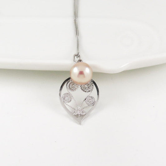 Pendentif Pamela - Rose Perle