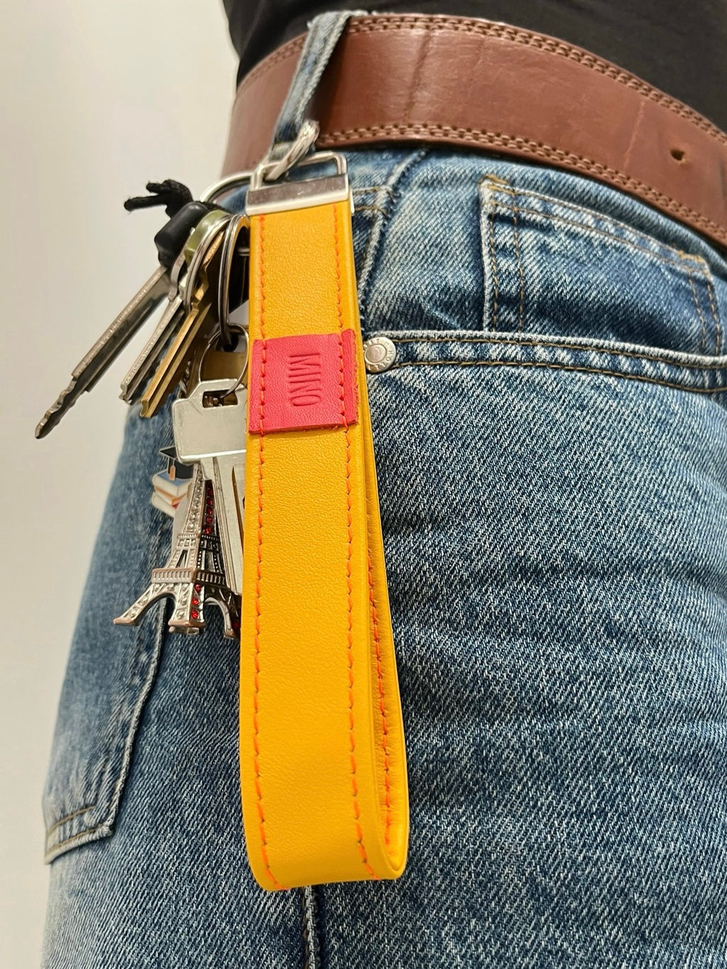 Porte clés dragonne en cuir - Mino maroquinerie