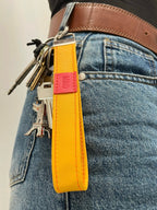Leather strap keyring - Mino leather goods