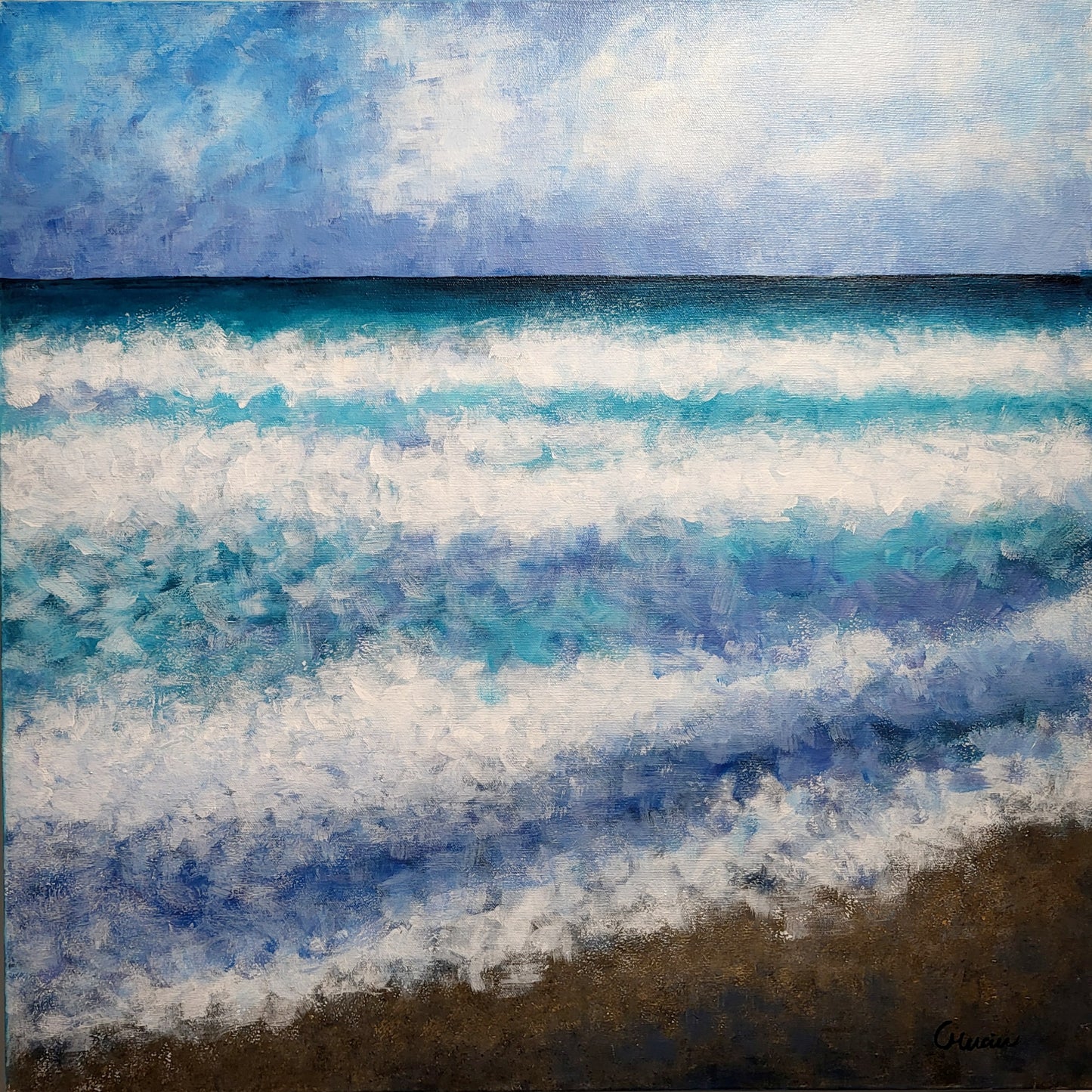 "Impetuous" 24 x 24 acrylic painting