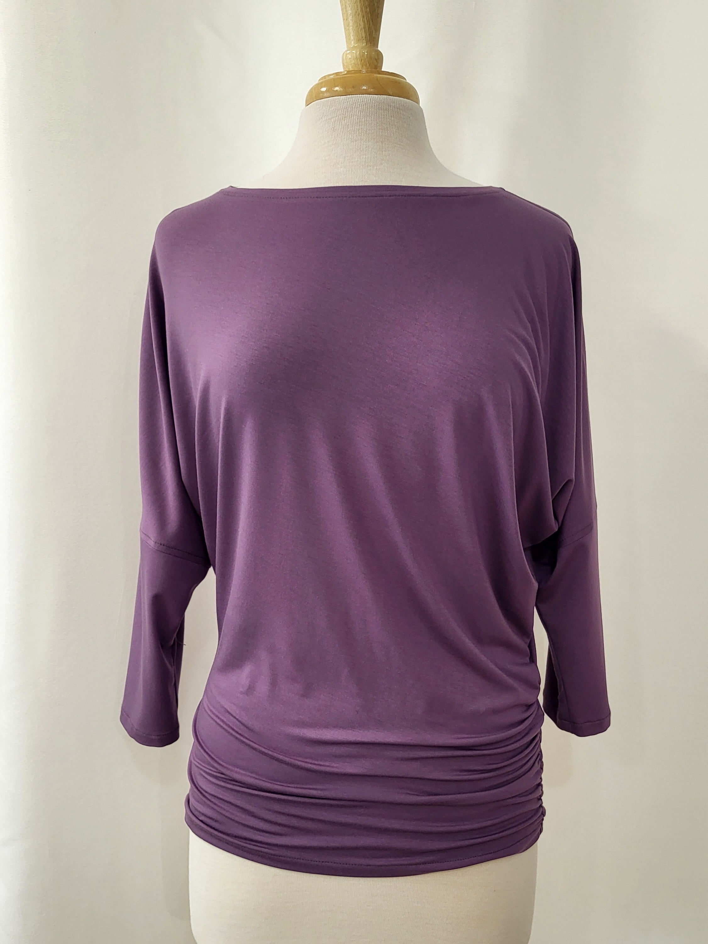 Haut Brigitte manches 3/4 en jersey de bambou - choix de 6 couleurs