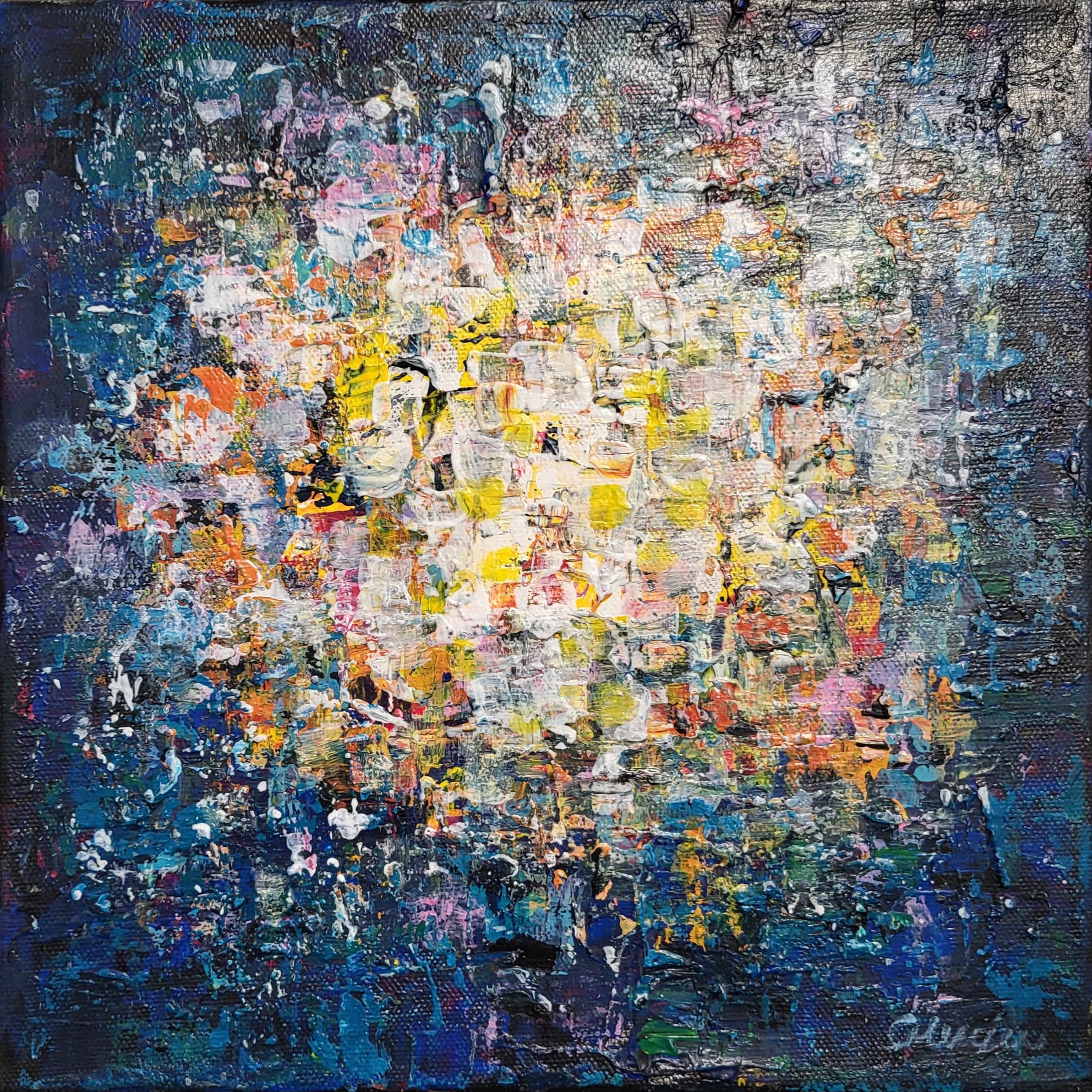 Inner Radiance 10 x 10 acrylic painting