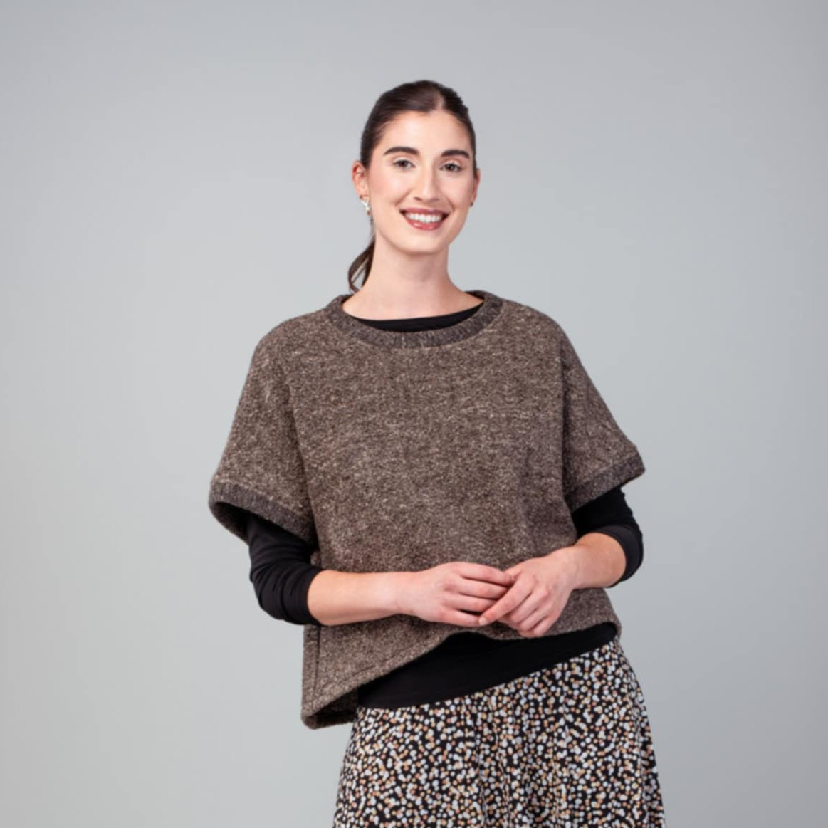 Haut ample en tricot de laine
