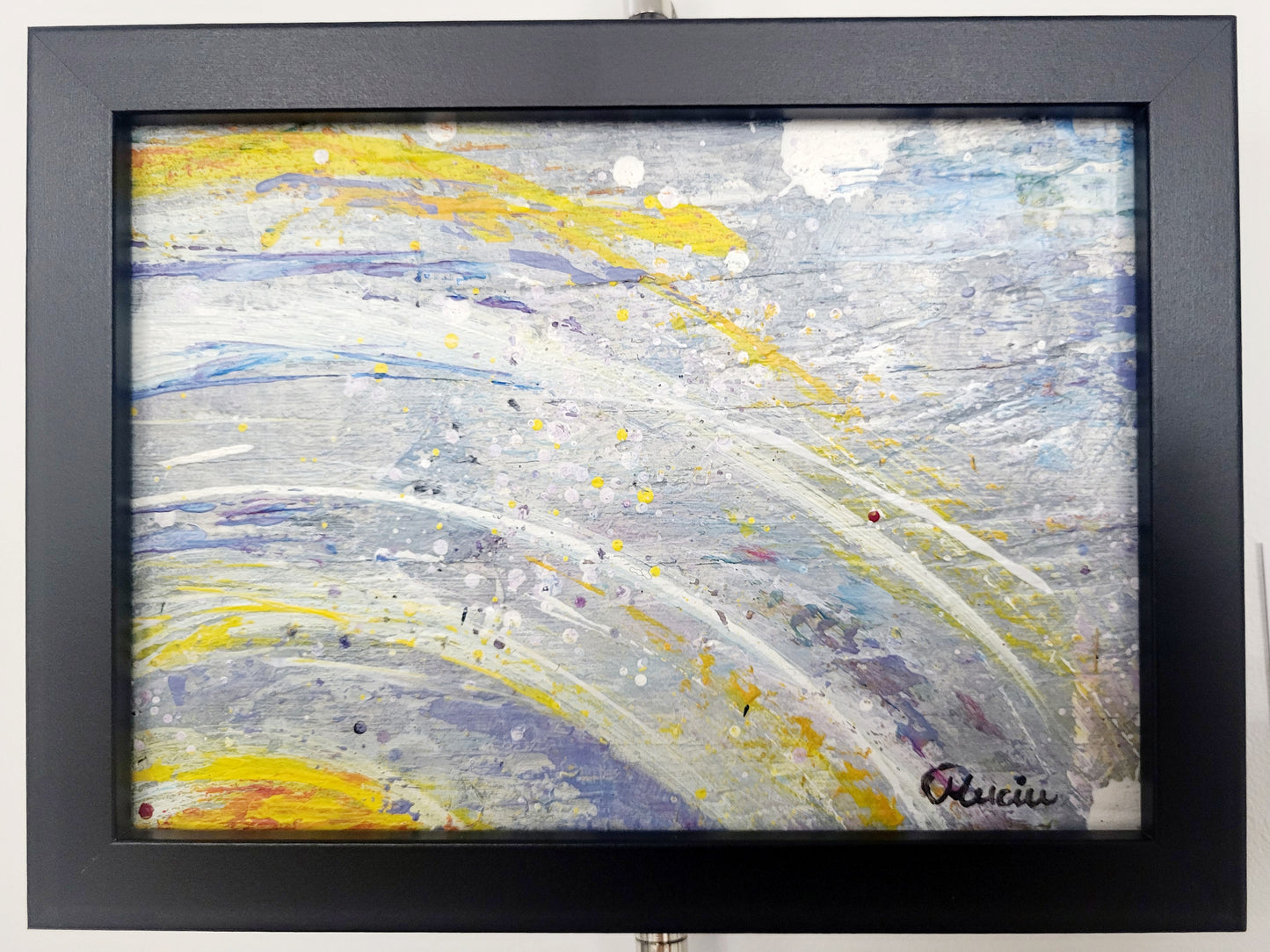 ''Parcelle de paix'' tableau 5 x 7 encadré