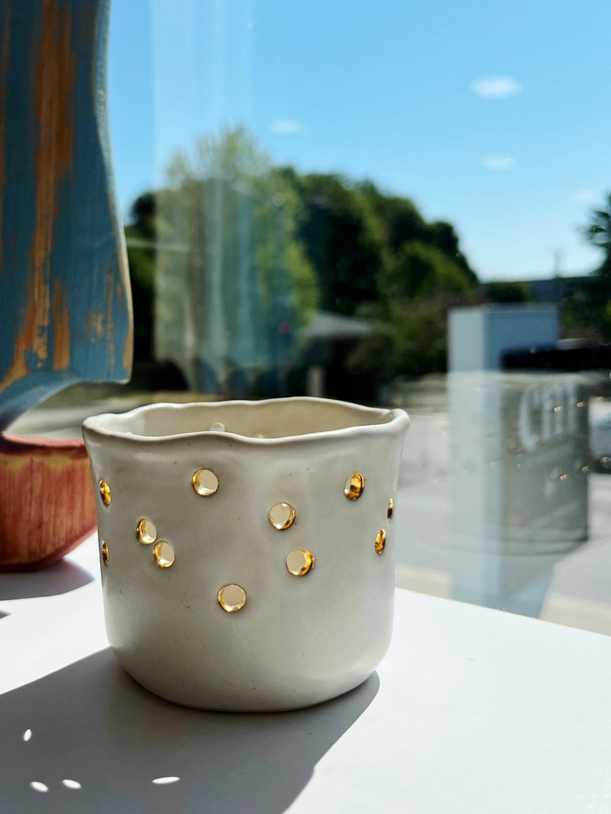 Bougeoir "Luciole" - Bia céramique - Christine Mercier atelier-boutique