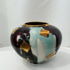 Vase en céramique et or 23K - Pauline Pelletier céramiste
