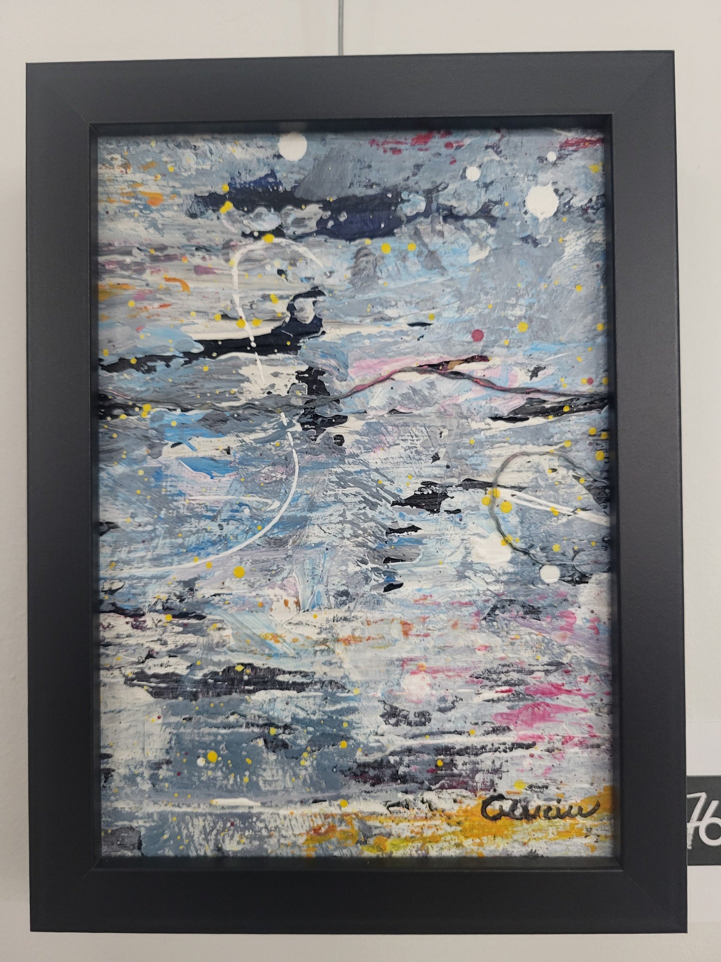 ''Parcelle de douceur'' tableau original 7 x 5 encadré