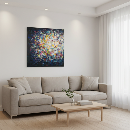 "Bright Awakening" 24 x 24 acrylic painting