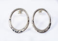 Boucles d'oreilles 0217 ovales en argent - Christine Mercier atelier-boutique