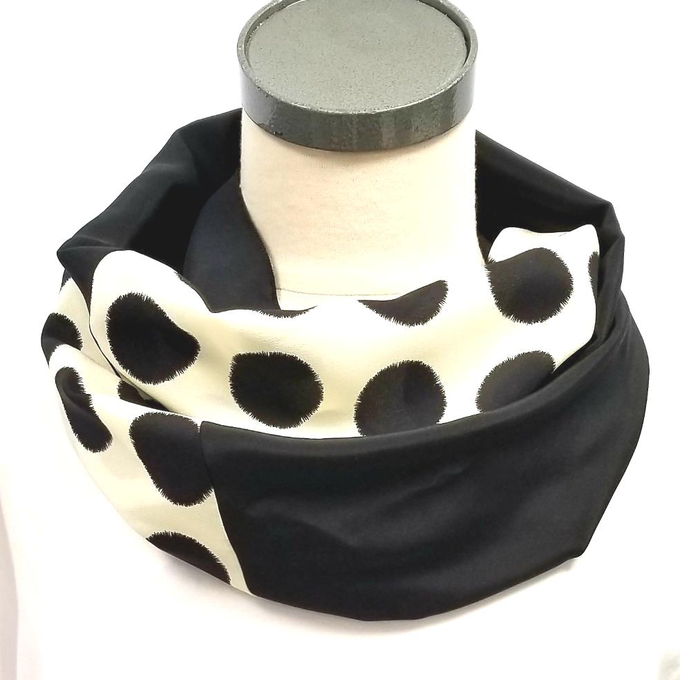 Foulard circulaire en soie - Christine Mercier atelier-boutique