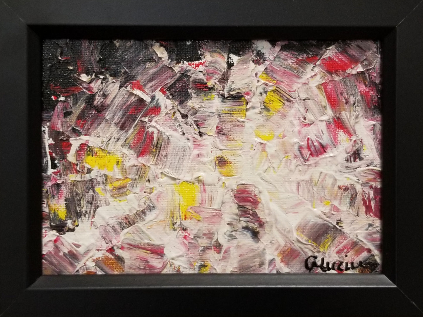 Oeuvre 5 x 7 à l'acrylique - Christine Mercier atelier-boutique