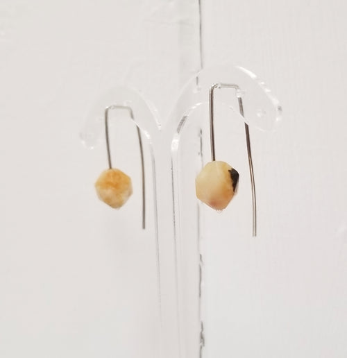 Boucles d'oreilles en argent et amazonite. - Christine Mercier atelier-boutique