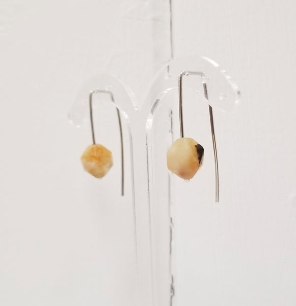 Boucles d'oreilles en argent et amazonite. - Christine Mercier atelier-boutique