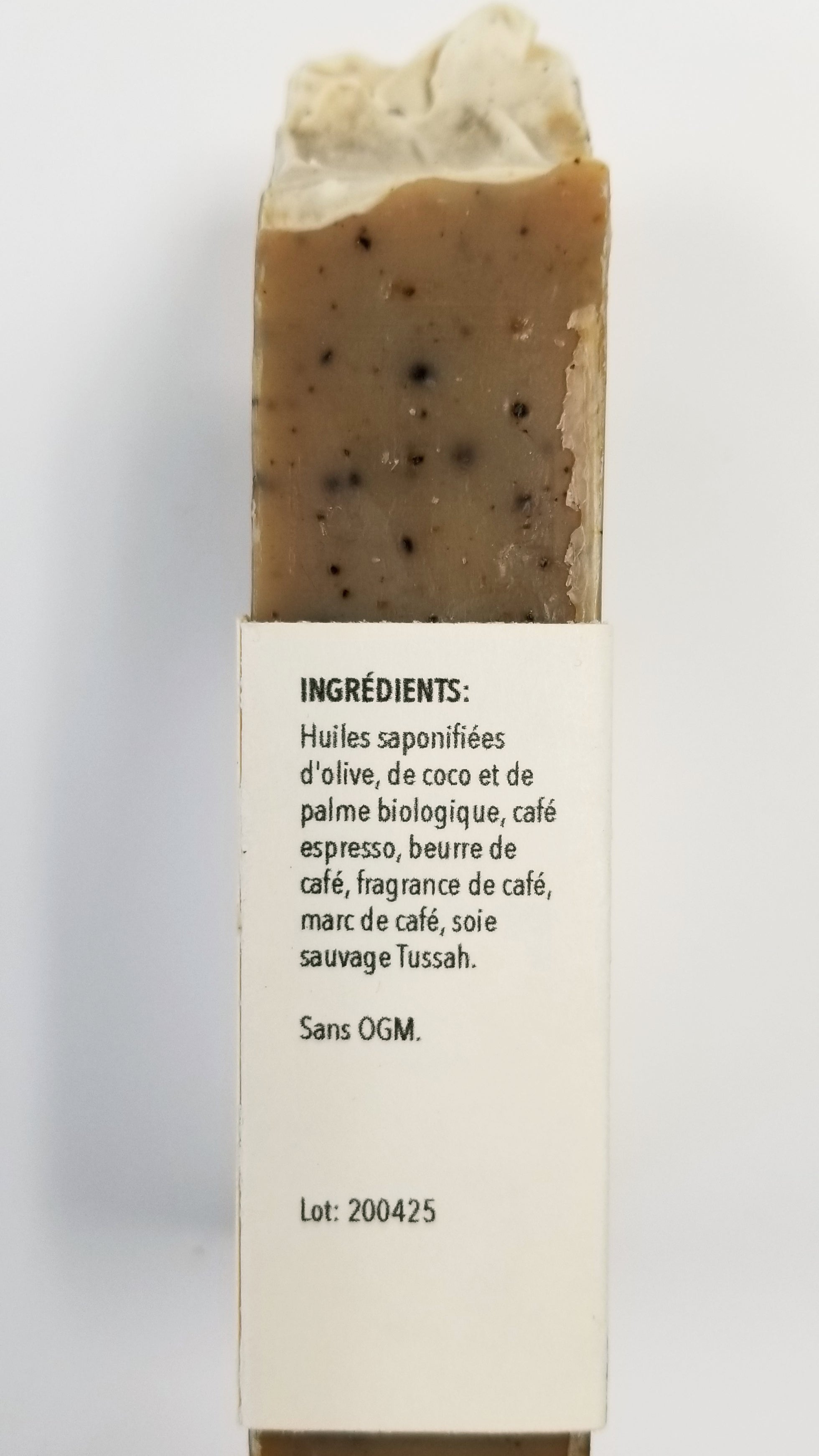 Savon "Partir du bon pied" exfoliant au café - Christine Mercier atelier-boutique