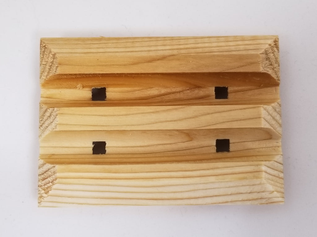 Porte-savon en bois huilé de Atelier Unik-Art - Christine Mercier atelier-boutique
