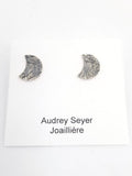 Boucles d'oreilles H200 "lunes" en argent - Christine Mercier atelier-boutique