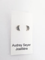 Petites boucles d'oreilles "lunes" en argent - H195 - Christine Mercier atelier-boutique