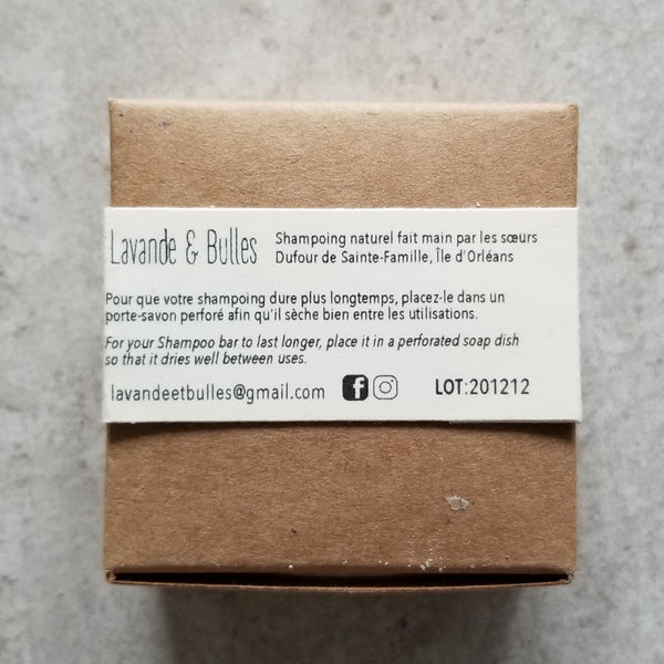 Shampooing solide, cheveux gris