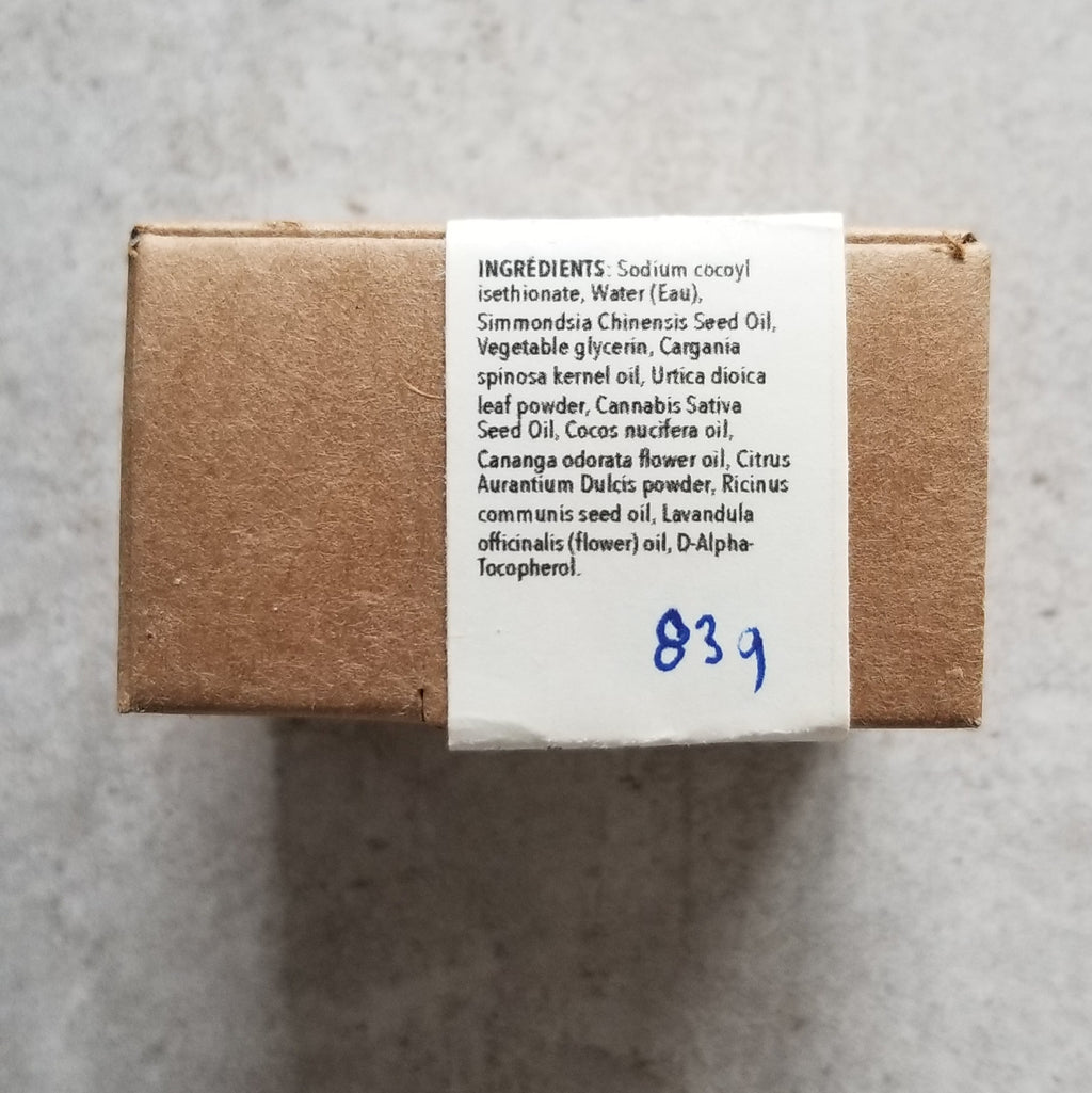 Shampooing solide, cheveux secs - Christine Mercier atelier-boutique