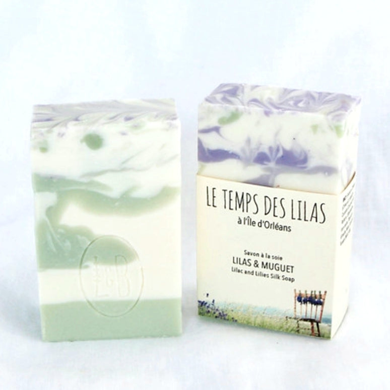 Savon "Le temps des lilas" lilas et muguet - Christine Mercier atelier-boutique