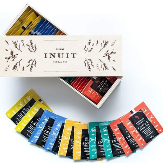 Coffret cadeau de 35 sachets de tisane, 5 mélanges différents 