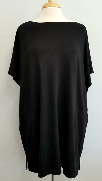Robe/tunique "Nadine" à manches courtes en taille unique, choix de 6 couleurs