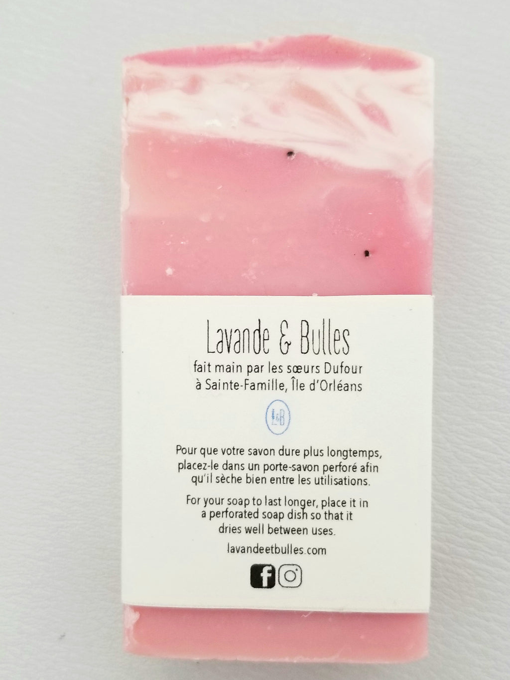 Savon "Amoureux des fraises" - Christine Mercier atelier-boutique