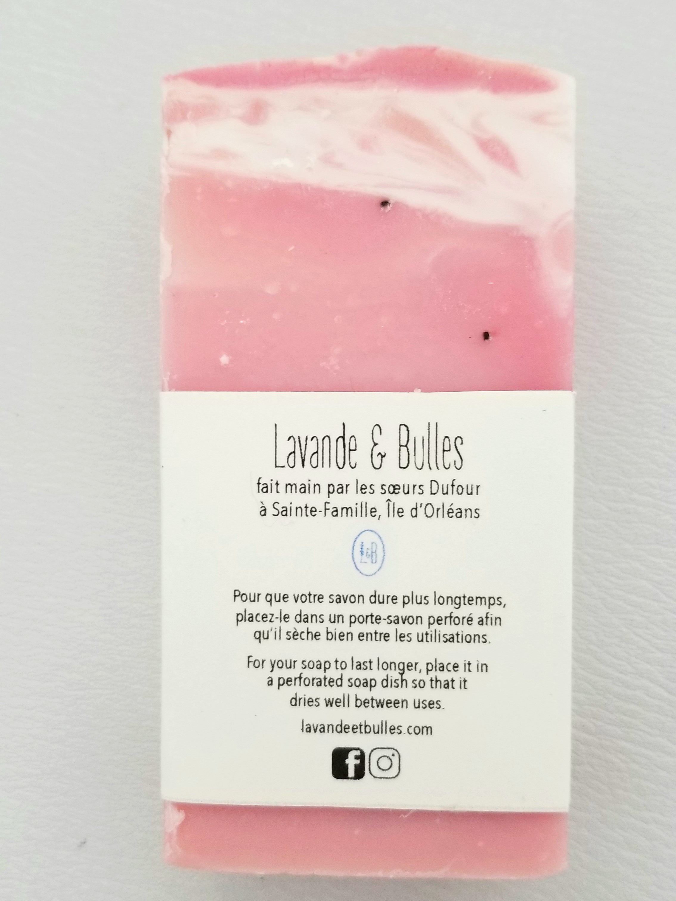 Savon "Amoureux des fraises" - Christine Mercier atelier-boutique