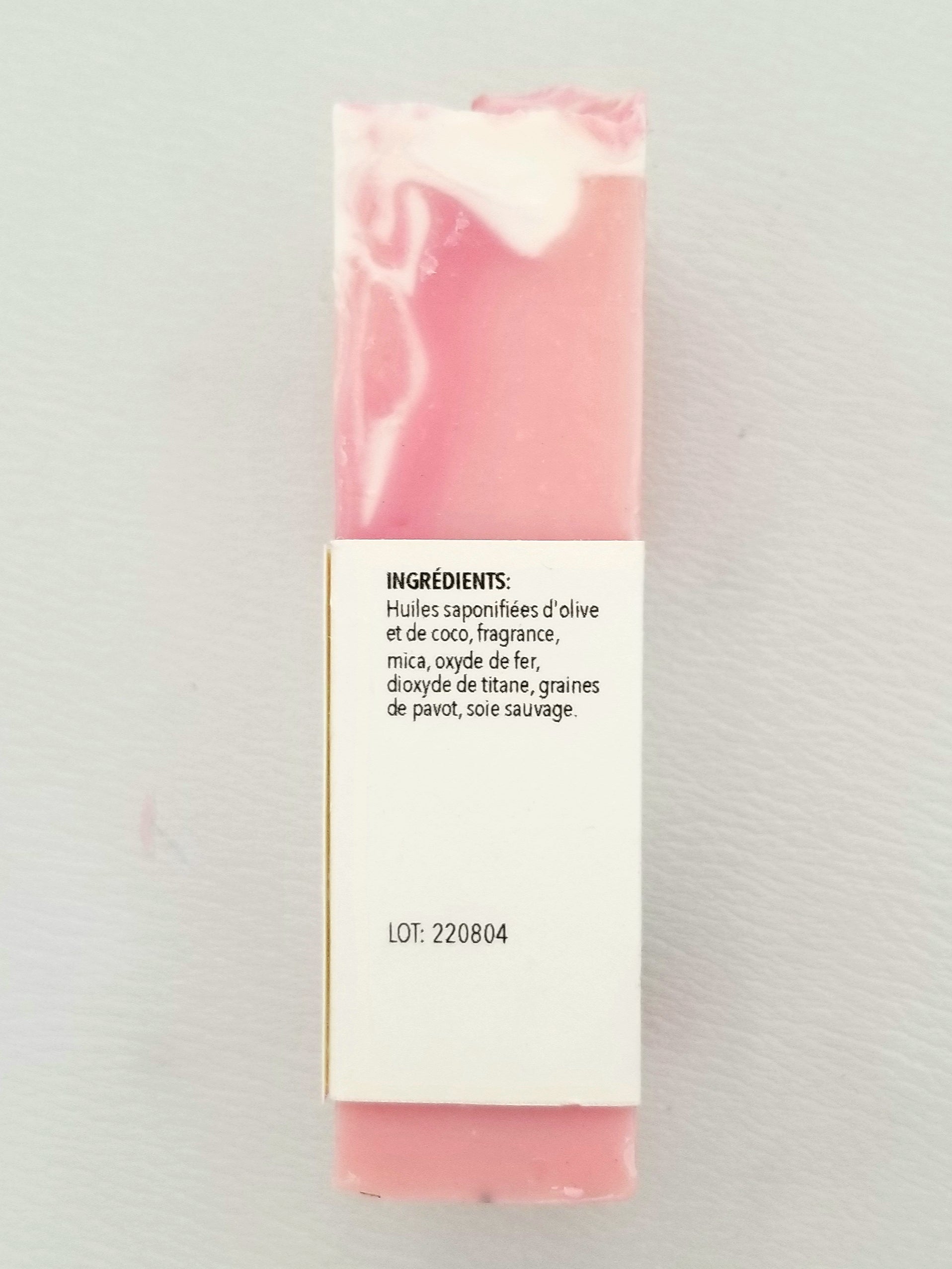 Savon "Amoureux des fraises" - Christine Mercier atelier-boutique