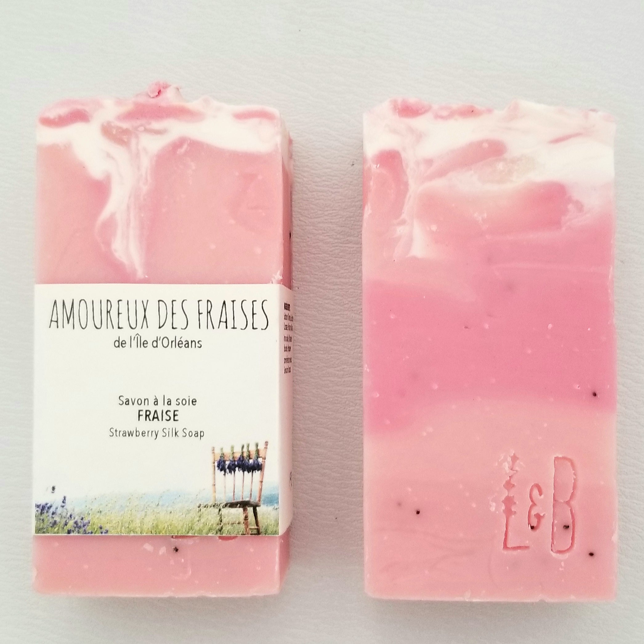 Savon "Amoureux des fraises" - Christine Mercier atelier-boutique