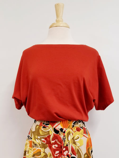 Haut ''Brigitte'' en jersey de coton. SUR COMMANDE