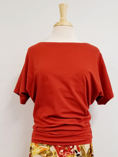 Haut ''Brigitte'' en jersey de coton. SUR COMMANDE