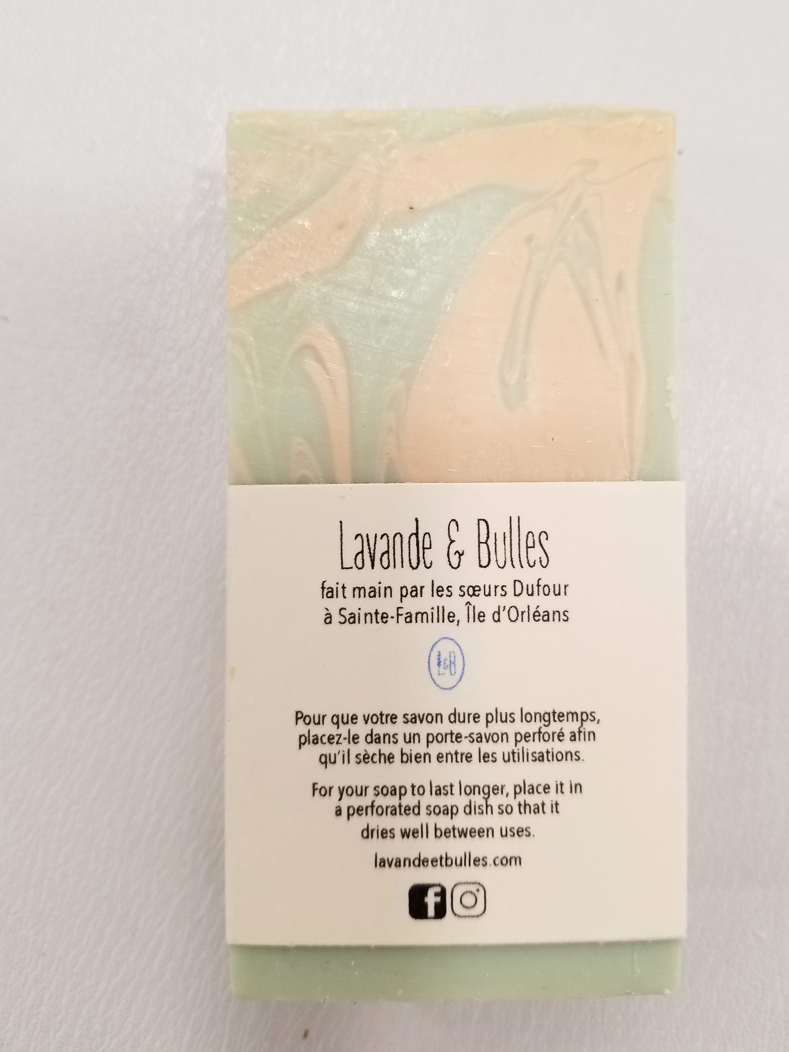 Savon "En liberté" lavande et patchouli - Christine Mercier atelier-boutique
