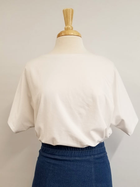 Haut ''Brigitte'' en jersey de coton. SUR COMMANDE
