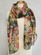 Foulard imprimé perroquets