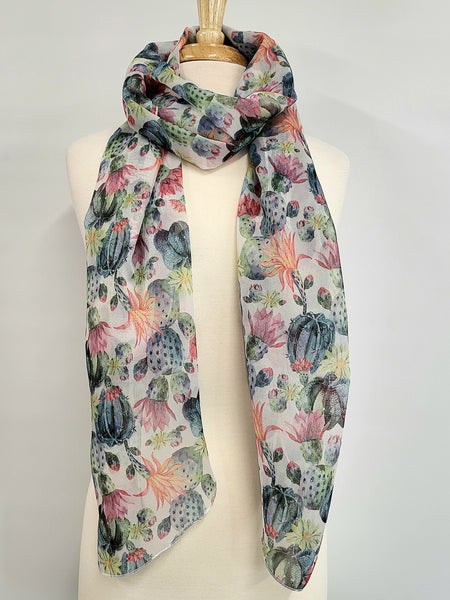 Foulard imprimé cactus