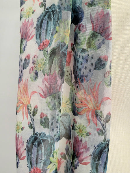 Foulard imprimé cactus