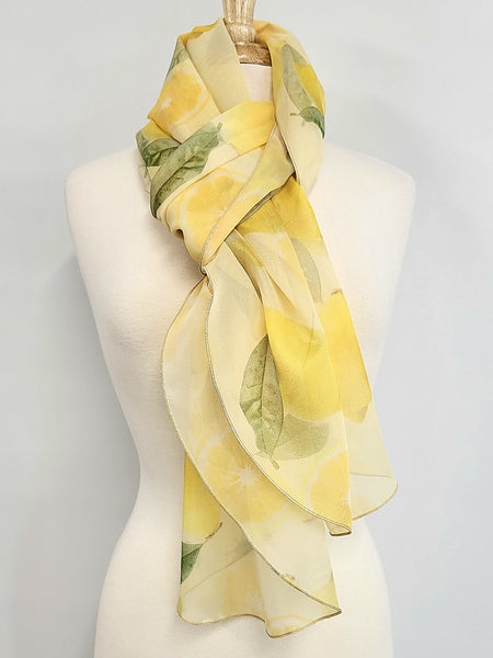 Foulard imprimé citrons