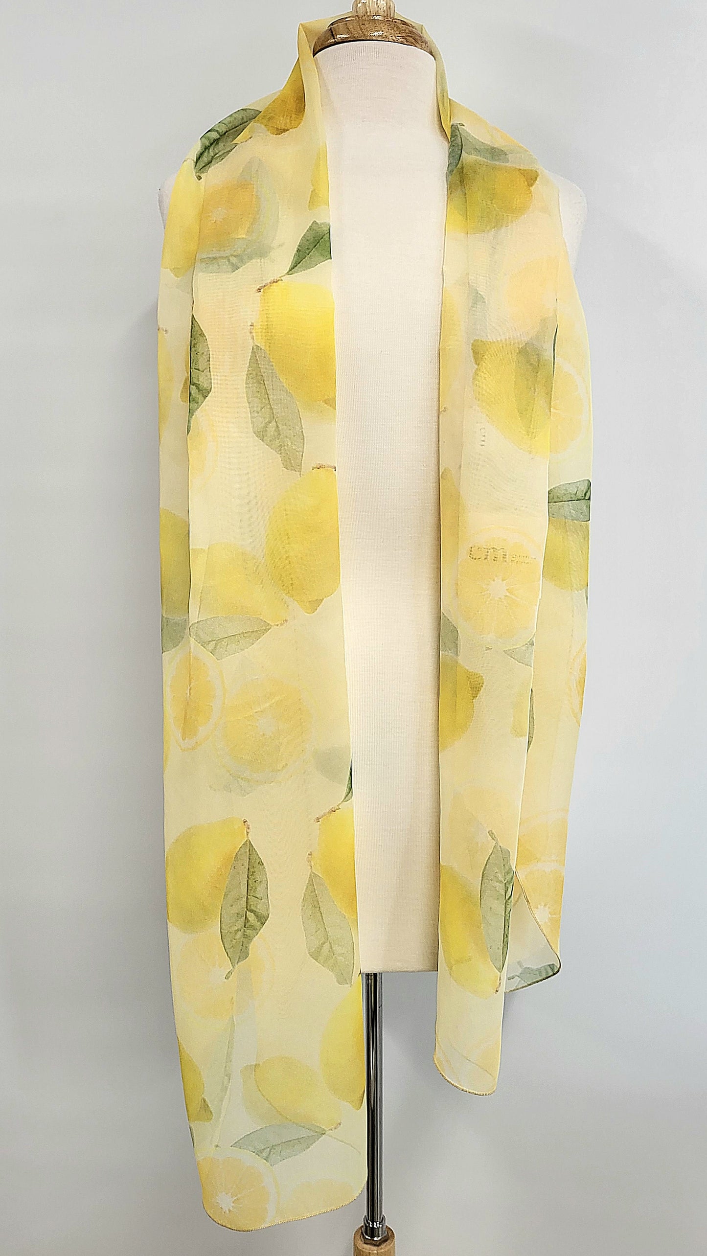 Foulard imprimé citrons