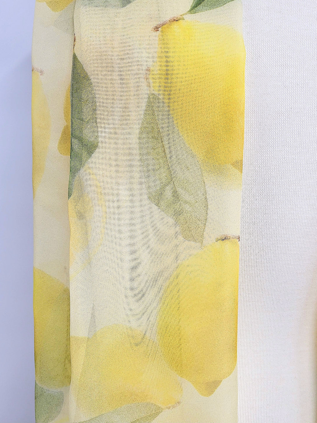 Foulard imprimé citrons