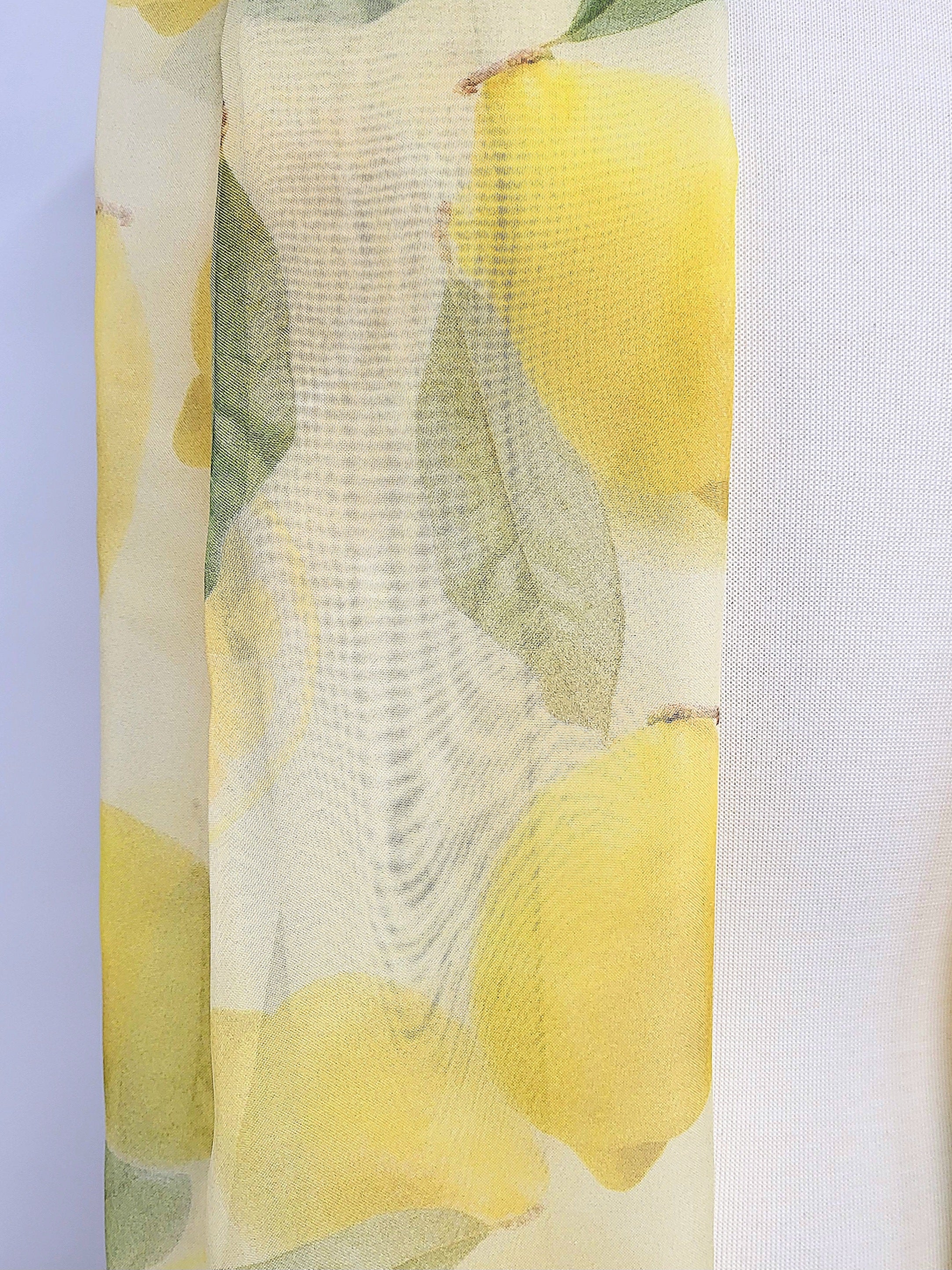 Foulard imprimé citrons