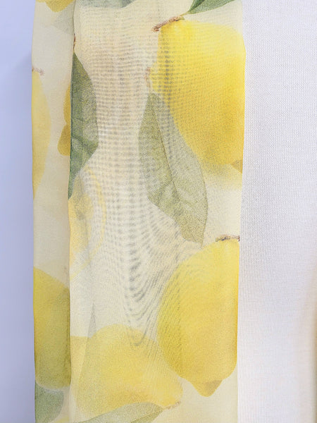Foulard imprimé citrons