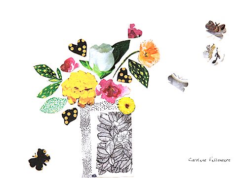Cartes de souhaits ''Fleurette Lafleur'', ensemble de 5
