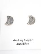 Boucles d'oreilles H200 "lunes" en argent - Christine Mercier atelier-boutique