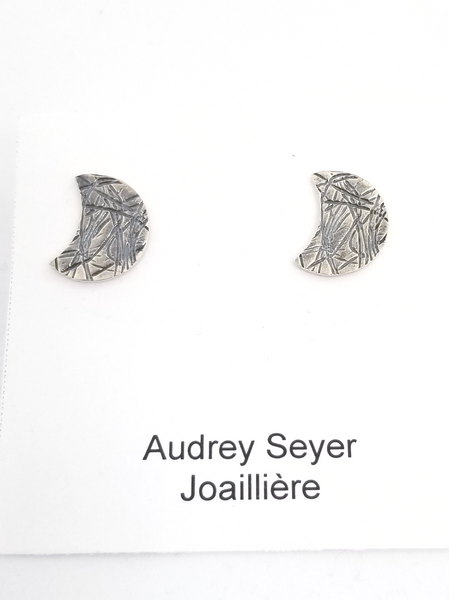Boucles d'oreilles H200 "lunes" en argent