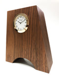 Horloge Pellerin en bois, noyer - Christine Mercier atelier-boutique