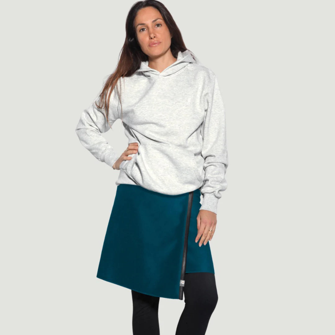 TUK - Jupe longueur genou bleu sarcelle - taille unique