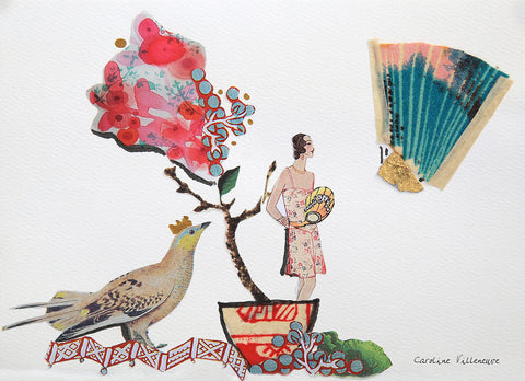 Cartes de souhaits ''Vogue la vie!'' ensemble de 5